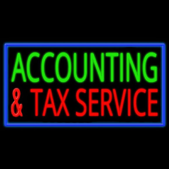 Accounting And Services Handmade Art Neon Sign