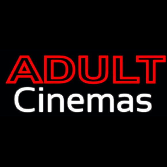 Adult Cinemas Handmade Art Neon Sign