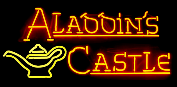 Aladdin's Castle Handmade Art Neon Signs