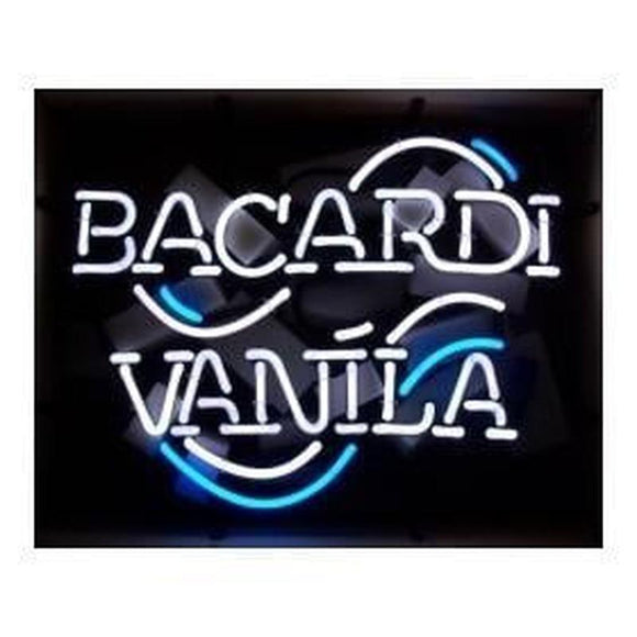 BACARDI VANILA LOGO Handmade Art Neon Sign