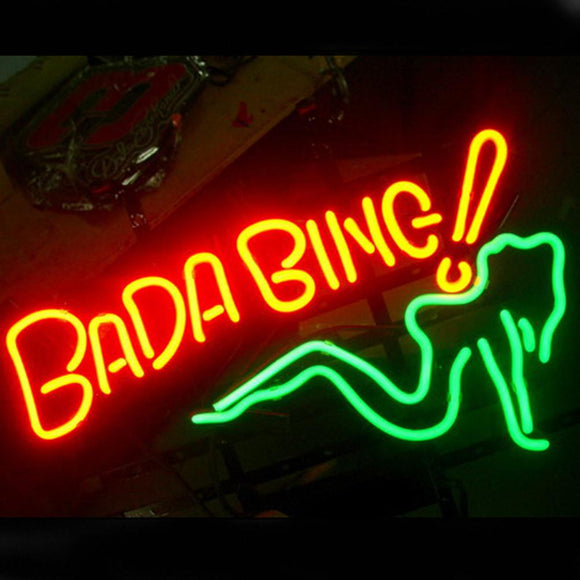 Professional  Bada Bing Shop Open Neon Sign