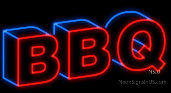 BBQ 3D Neon Sign