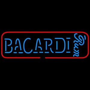 Bacardi Rum Sign Handmade Art Neon Sign