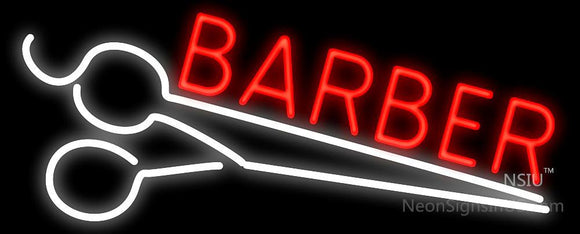 Barber Scissors Neon Sign