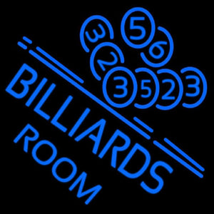 Billiards Room Handmade Art Neon Sign