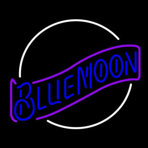 Blue Moon Blue Beer Sign Handmade Art Neon Sign