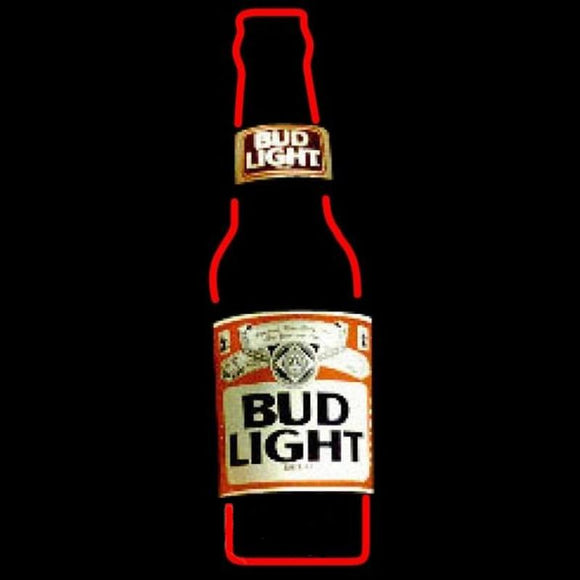 Bud Light Bottle Beer Sign Handmade Art Neon Sign