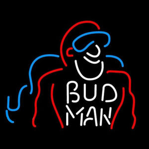 Bud Man Beer Sign Handmade Art Neon Sign
