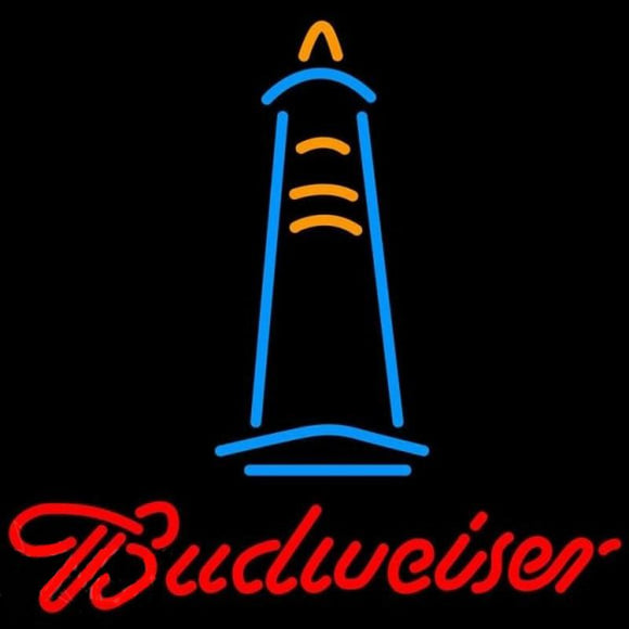 Budweise Lighthouse Beer Sign Handmade Art Neon Sign