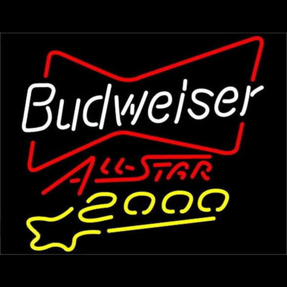Budweiser All Star 2000 Beer Sign Handmade Art Neon Sign