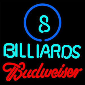 Budweiser Ball Billiards PoolBeer Sign Handmade Art Neon Sign