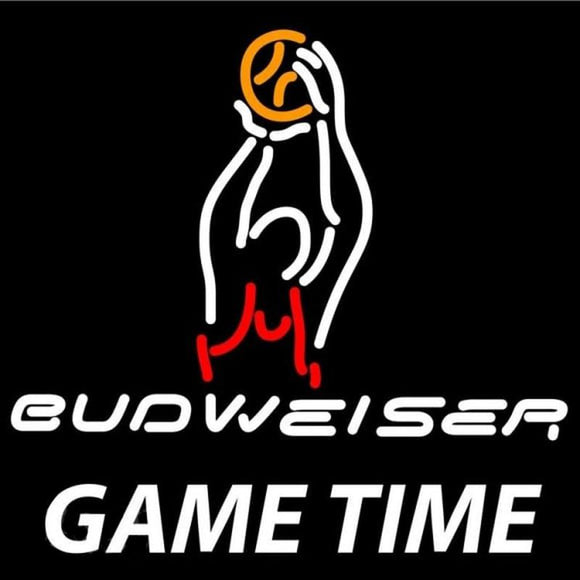 Budweiser Basketball Gametime Beer Sign Handmade Art Neon Sign