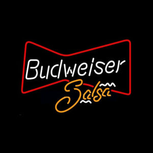 Budweiser Bowtie Salsa Handmade Art Neon Sign
