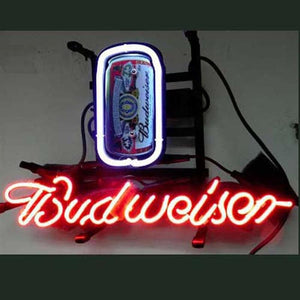 Budweiser Can Handmade Art Neon Sign