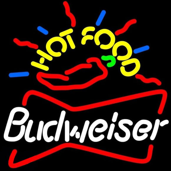 Budweiser Hot Food Beer Sign Handmade Art Neon Sign