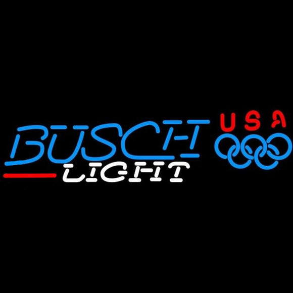 Busch Light Olympic Beer Sign Handmade Art Neon Sign