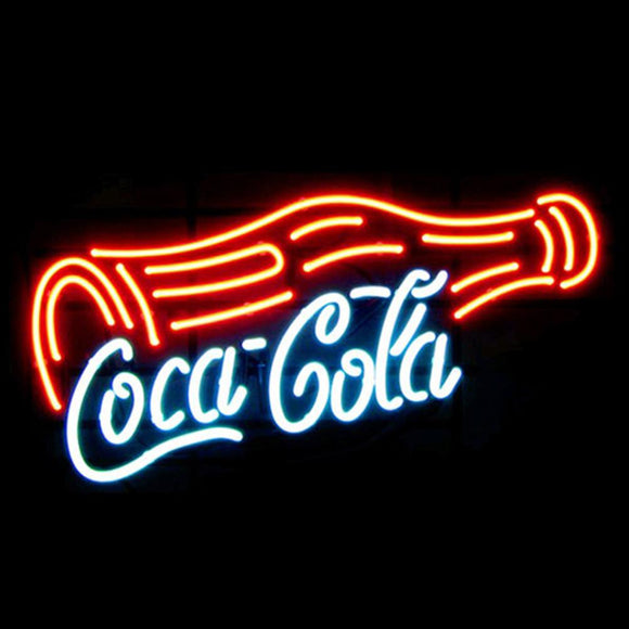 Professional  Coca Cola Bottle Beer Bar Open Neon Signs