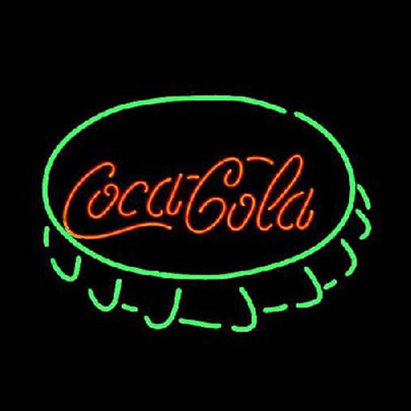 Professional  Coca Cola Cap Beer Bar Open Neon Signs