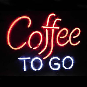 Professional  Coffee To Go Restaurant Sign Beer Bar Neon Sign