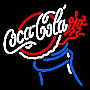Coca Cola Coke Bottle Cap Soda Pop Store Wall Neon Sign