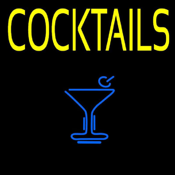 Cocktails Handmade Art Neon Sign