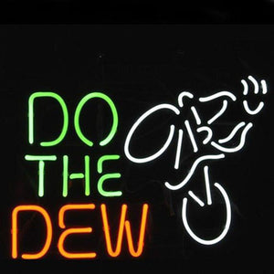 Professional  Do The Dew Mountain Bike Logo Beer Bar Real Neon Sign Xmas Gift Fast Ship