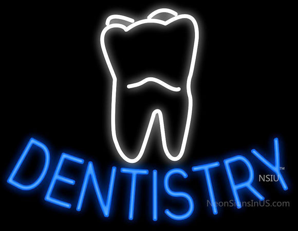 Dentistry Tooth Bottom Handmade Art Neon Signs