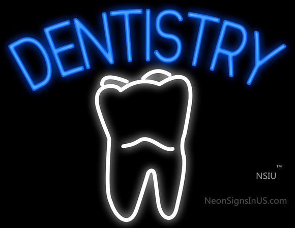 Dentistry Tooth Top Handmade Art Neon Signs