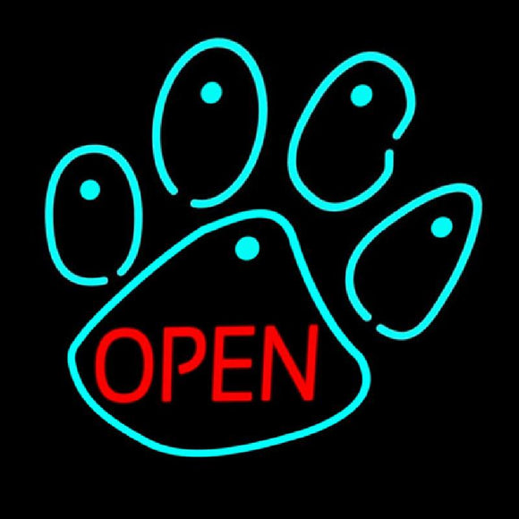 Dog Open Logo 4 Handmade Art Neon Sign