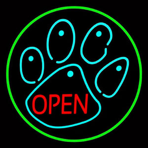 Dog Open Logo 5 Handmade Art Neon Sign