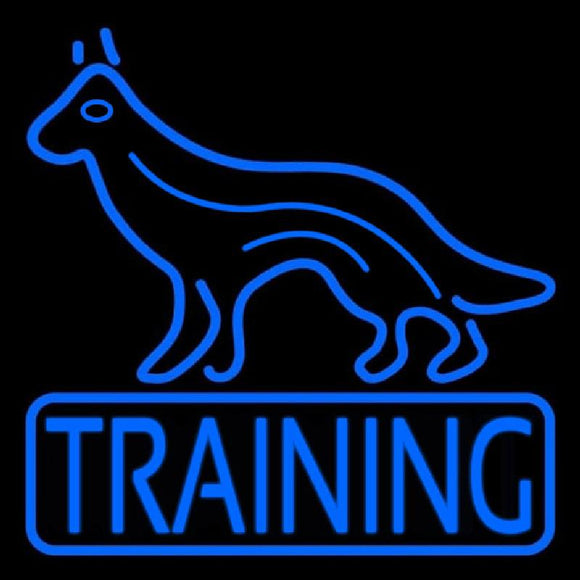 Dog Training Handmade Art Neon Sign