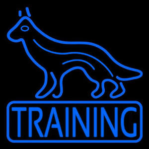 Dog Training Handmade Art Neon Sign