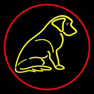 Dog With Logo 1 Handmade Art Neon Sign