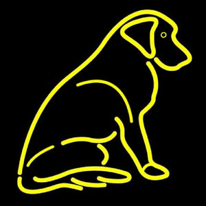 Dog With Logo Handmade Art Neon Sign
