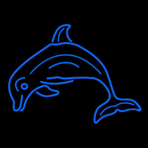 Dolphin Fish Handmade Art Neon Sign