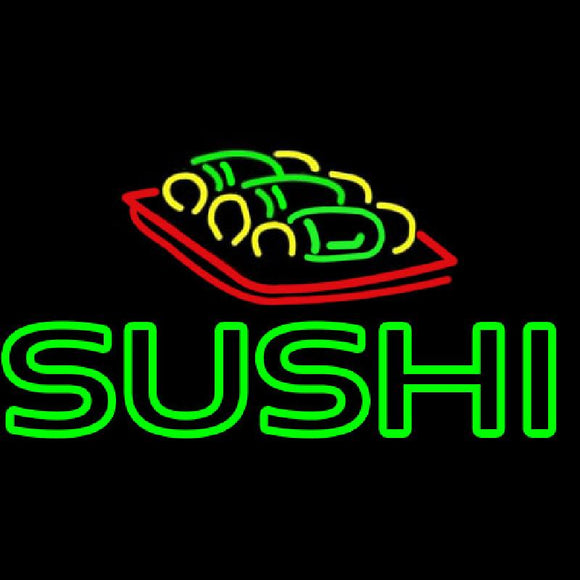 Double Stroke Sushi Handmade Art Neon Sign