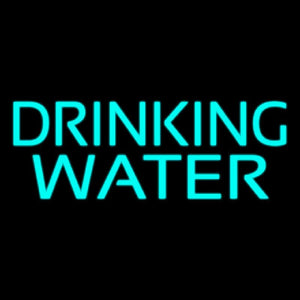 Drinking Water Handmade Art Neon Sign