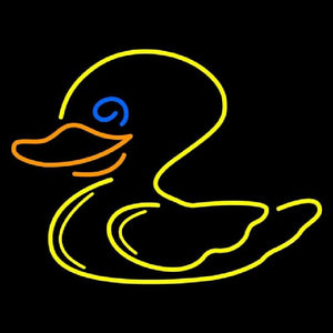 Duck Yellow Logo Handmade Art Neon Sign