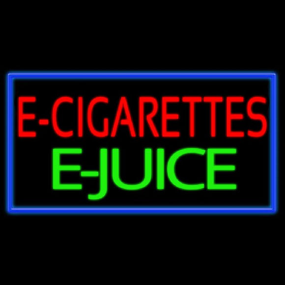 E Cigarettes E Juice Handmade Art Neon Sign