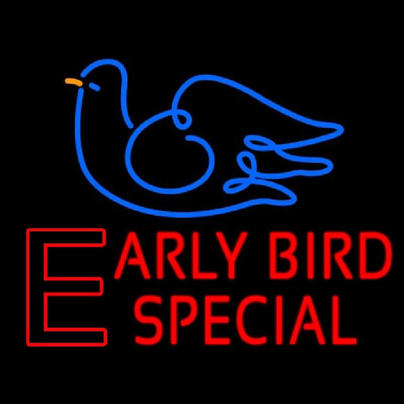 Early Bird Special Handmade Art Neon Sign