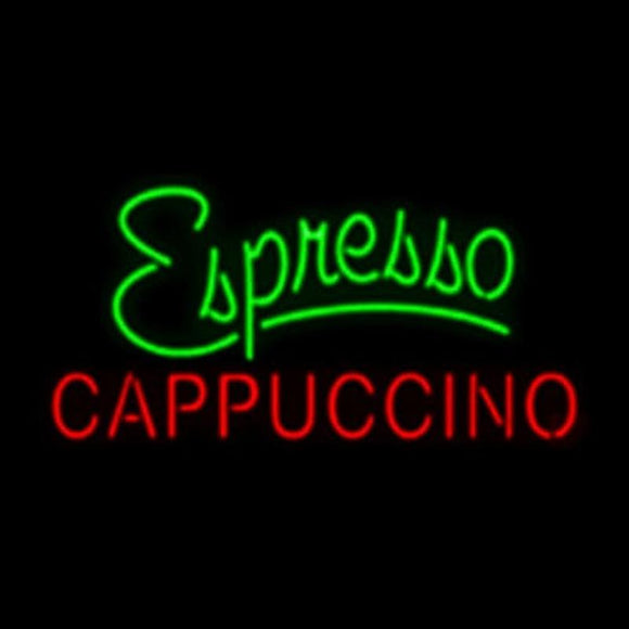 Espresso Cappuccino Handmade Art Neon Sign
