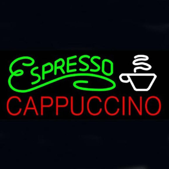 Espresso Cappuccino Handmade Art Neon Sign