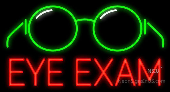 Eye Exam Handmade Art Neon Signs