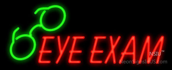 Eye Exams Handmade Art Neon Signs