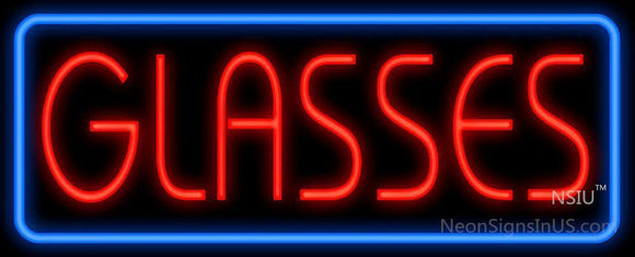 Glasses Handmade Art Neon Signs