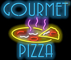 Gourmet Pizza Handmade Art Neon Sign
