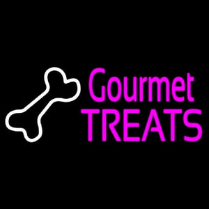 Gourmet Treats With Logo Handmade Art Neon Sign