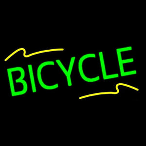 Green Bicycle Handmade Art Neon Sign