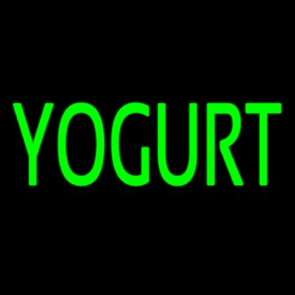Green Yogurt Handmade Art Neon Sign