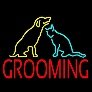 Grooming Logo 1 Handmade Art Neon Sign